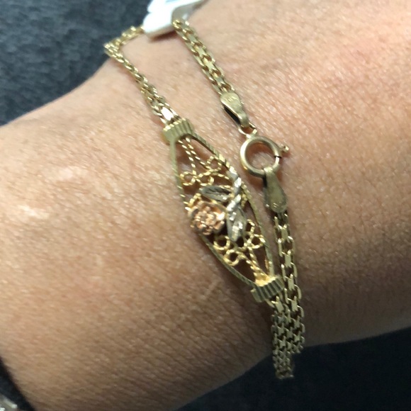 Victorian solid 14k bracelet - Picture 5 of 5